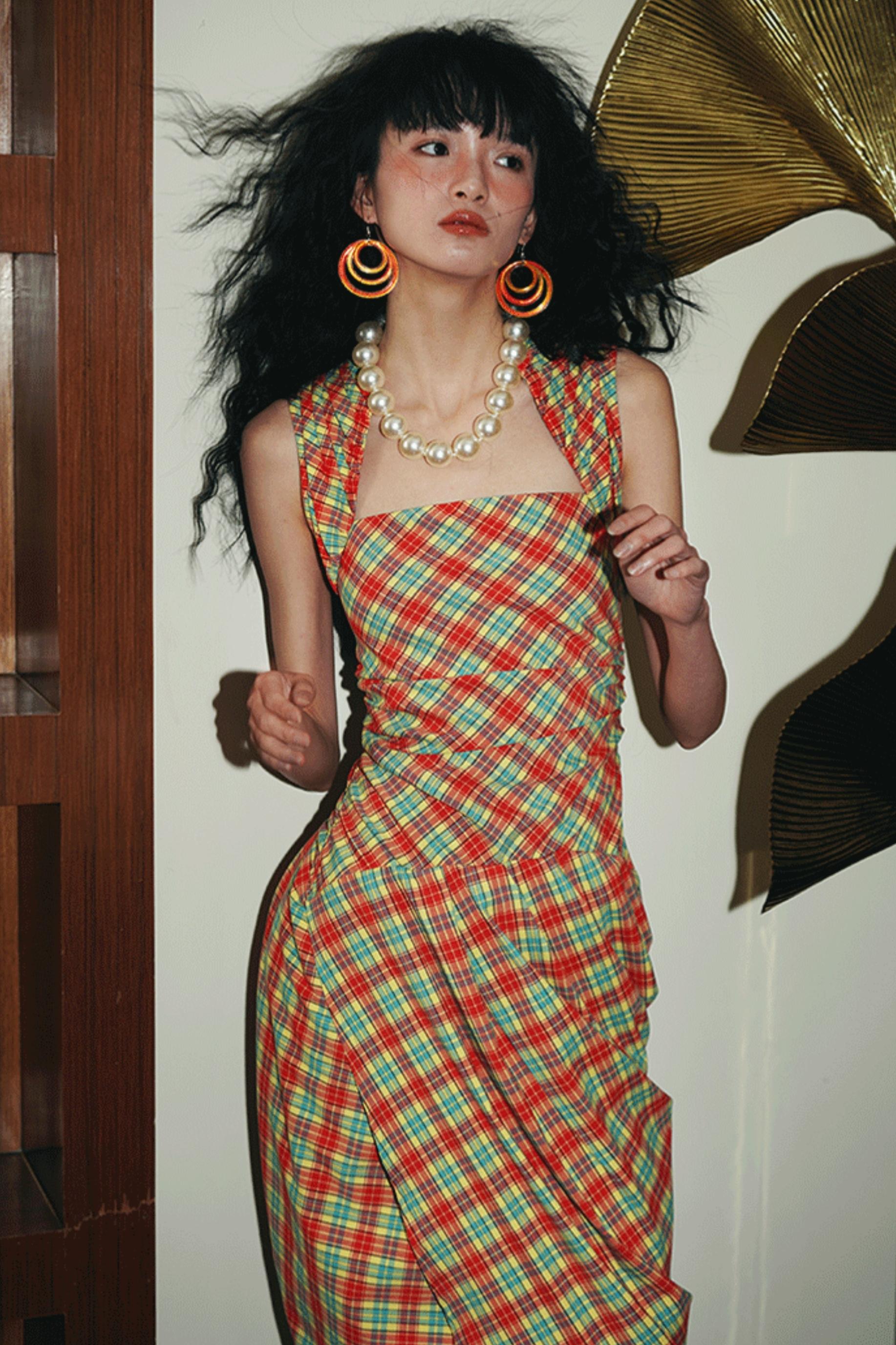 Floral Asymmetrical Crop Dress