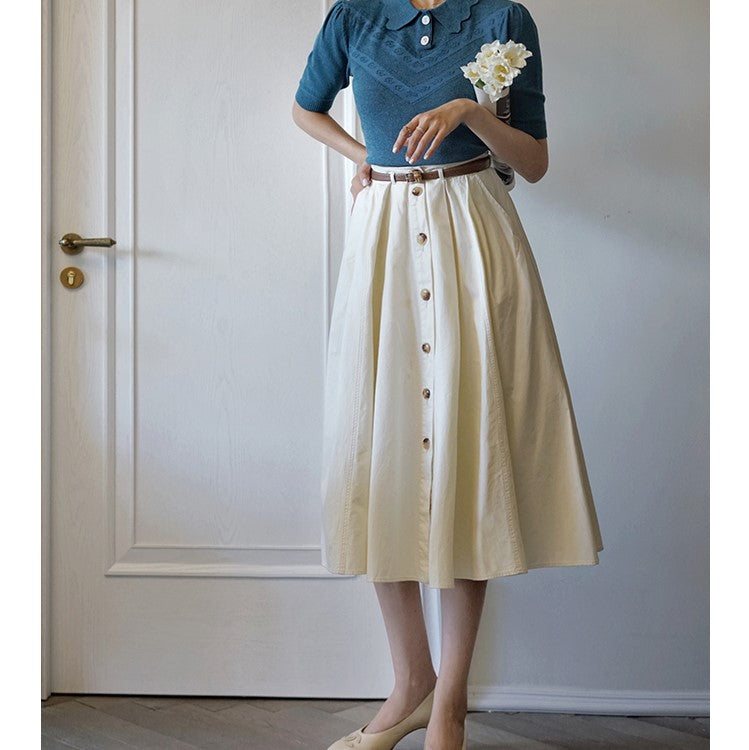 Countess retro denim skirt