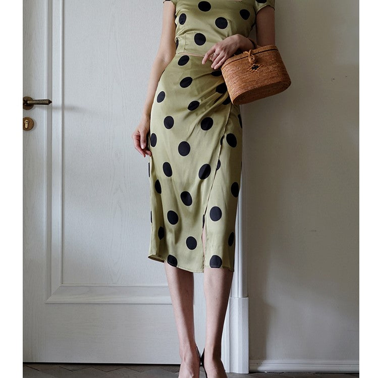 Duchess polka dot vintage skirt