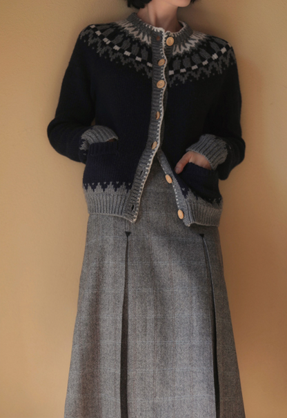 British Plaid Retro Tweed Skirt