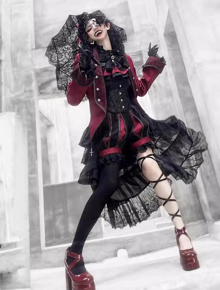 CastleToo - Coffin of Pilgrimage - Medieval European Ouji Lolita Shirt & Pants Suit