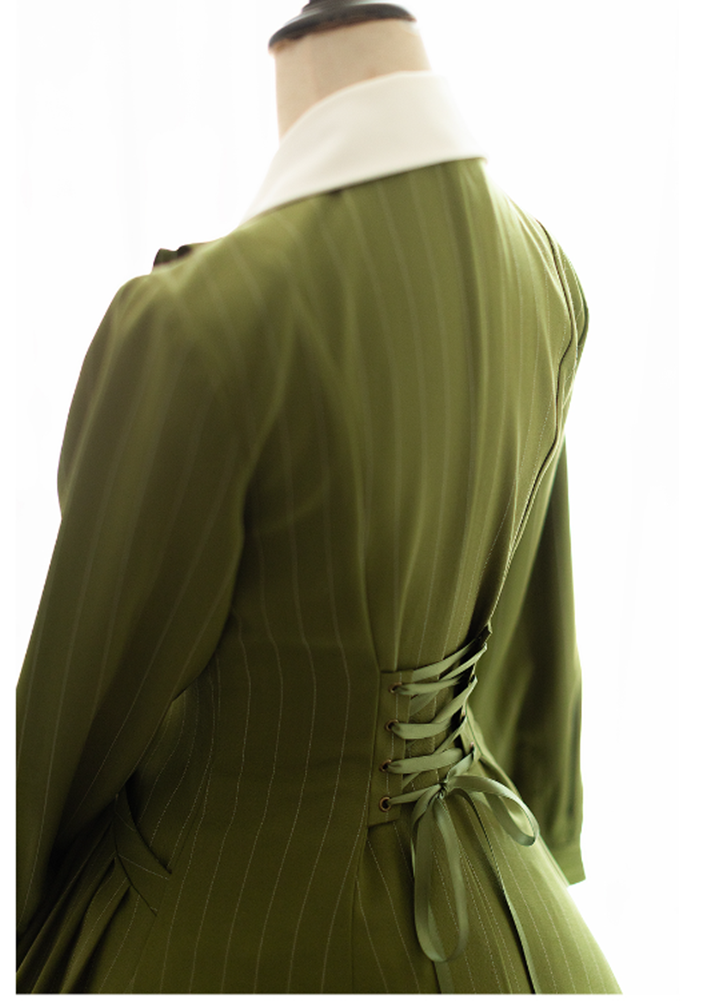 Forest Wardrobe - Winter Lolita Classic Front Open Stripe OP