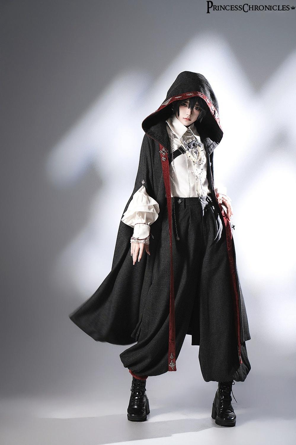 Princess Chronicles - Divine Covenant - Retro Ouji Lolita Pants Suit Male Lolita Long Cape