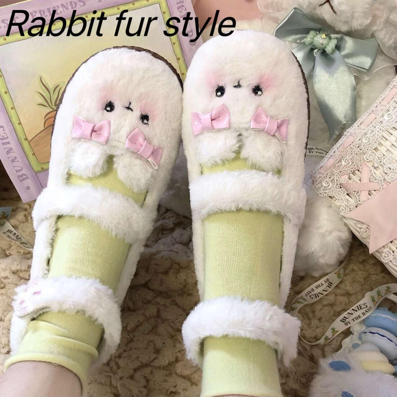 Fairy Godmother - Cute Plush Warm Round Toe Lolita Soft Sole Shoes