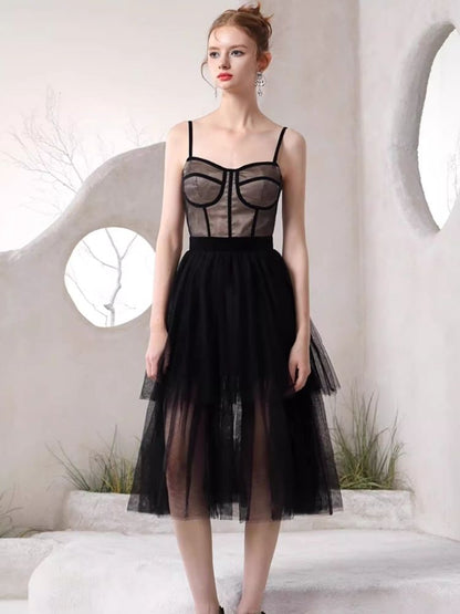 Black Pink Clashing Jacket Niche Design Halter Dresses【s0000006821】