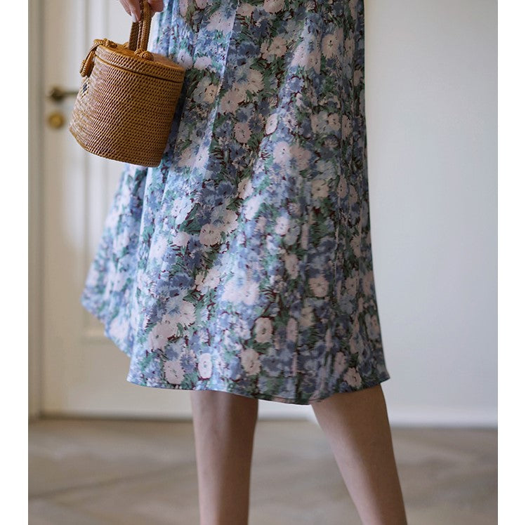 lady floral retro dress