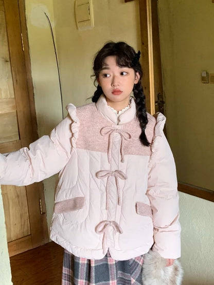 Bowknot small fly-sleeved Jacket【s0000005897】