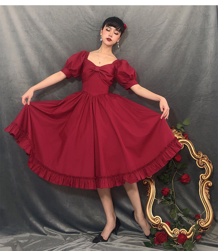 Beleganty - Miss Rebecca - Pure Color Elegant Lolita OP Dress