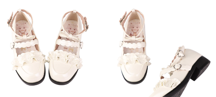 Sheep Puff - Kawaii Lolita Shoes Multicolors