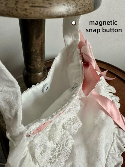 LeMiroir - Winter Solstice - Elegant Lolita Hat, Detachable Collar, Handbag