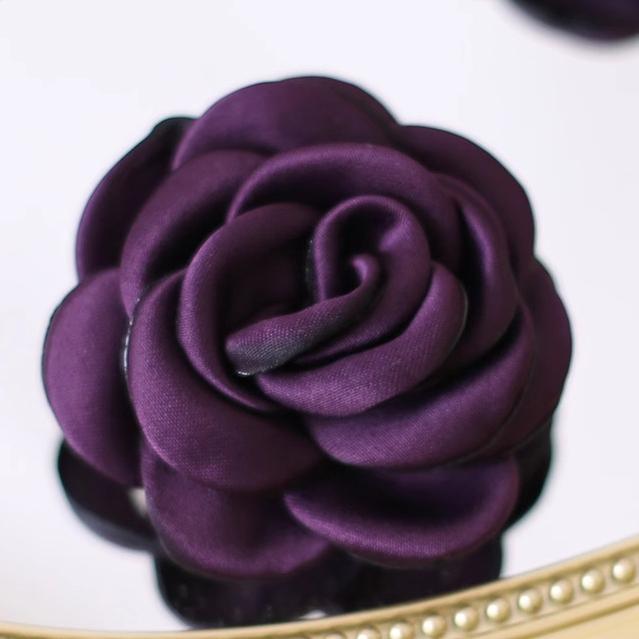 Xiaogui - Retro Lolita Brooch Rose Hairpins Flower Headdress