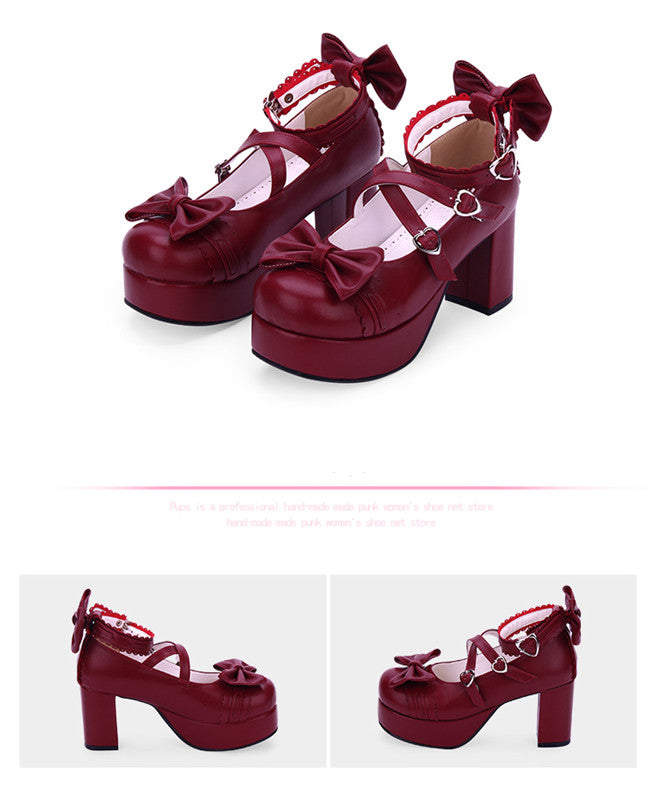 Angelic imprint - Sweet Lolita Heels Shoes Princess Tea Party Low Cut Shoes