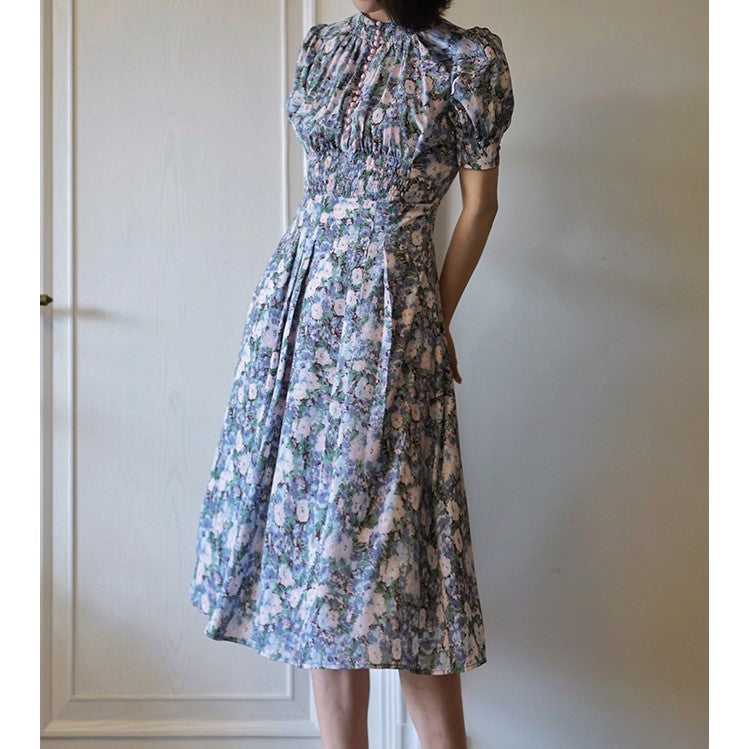 lady floral retro dress