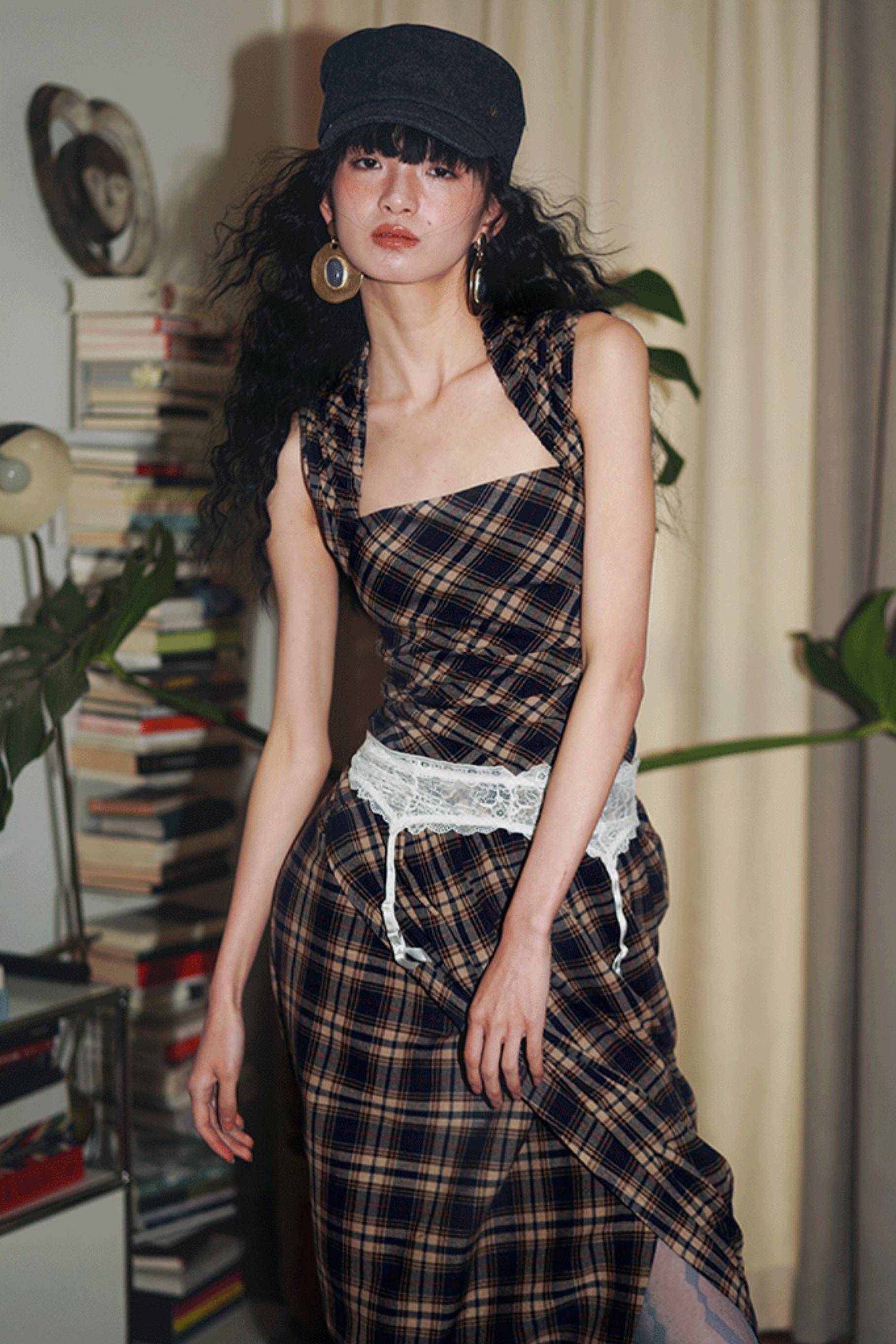 Floral Asymmetrical Crop Dress