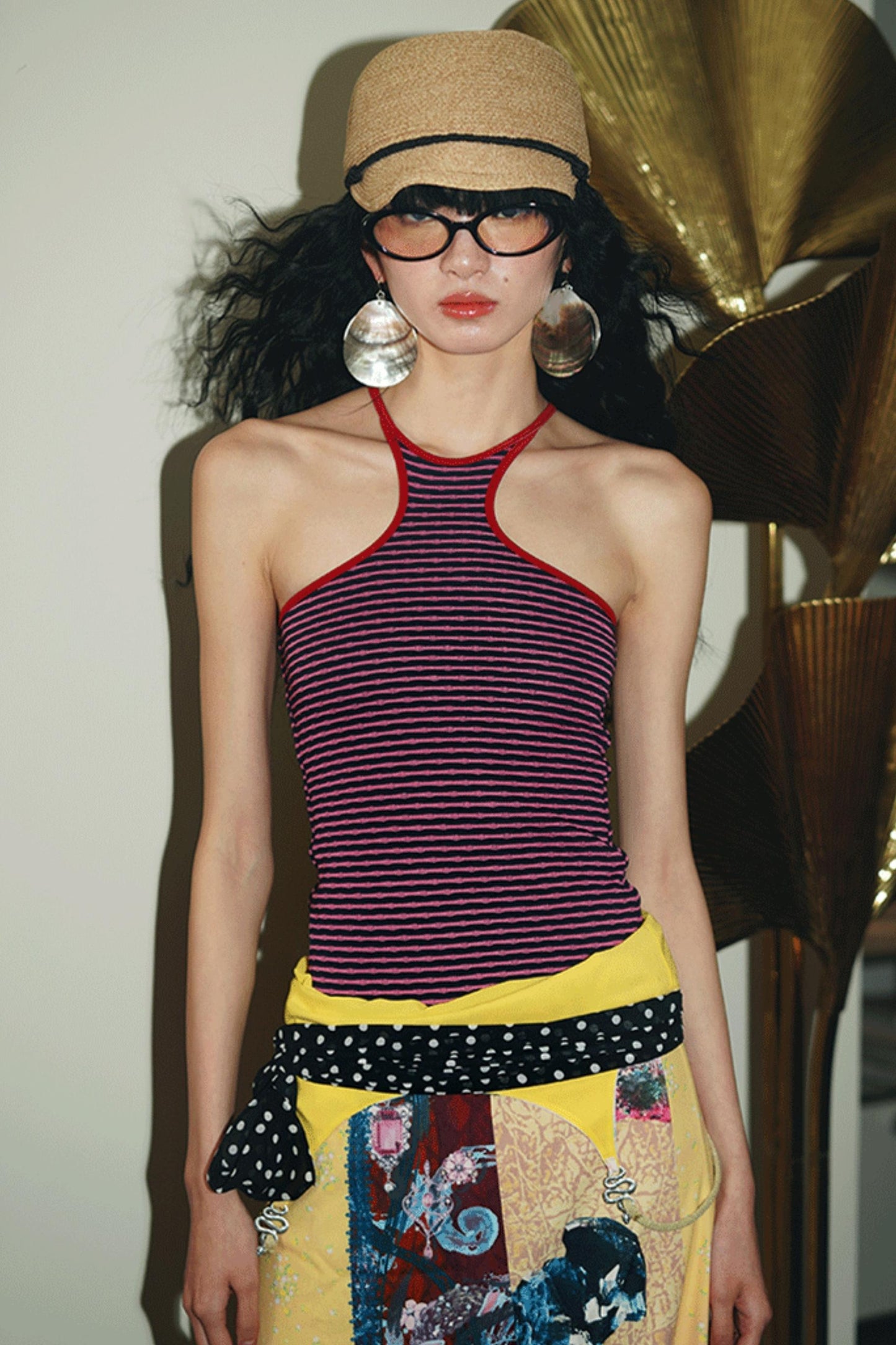 Vintage Dual-Sided Color Knit Tank Top