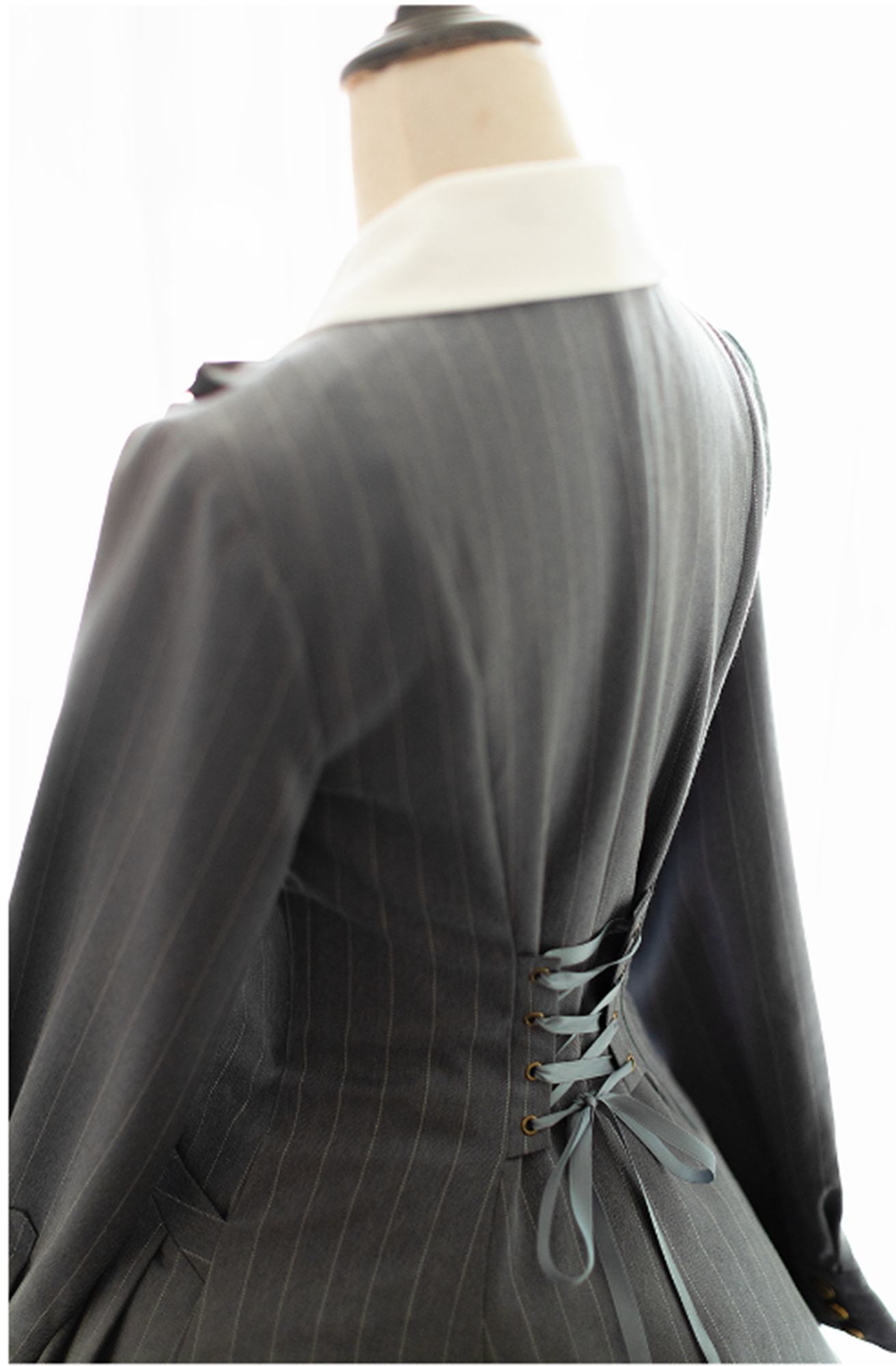 Forest Wardrobe - Winter Lolita Classic Front Open Stripe OP