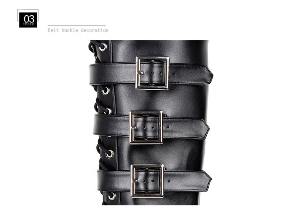 Angelic imprint - Customized Gothic Lolita Shoes Punk Boots 20CM Platform