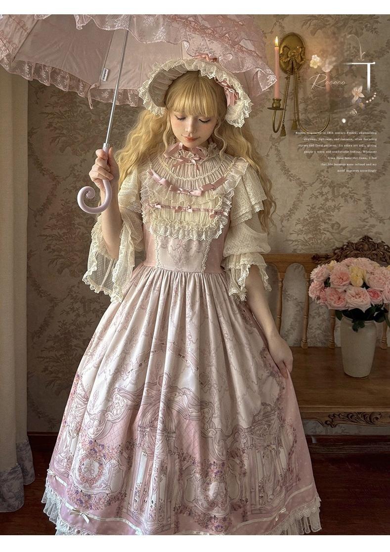 Urtto - Rococo - Spring Vintage Doll Lolita OP Dress with Light Upper