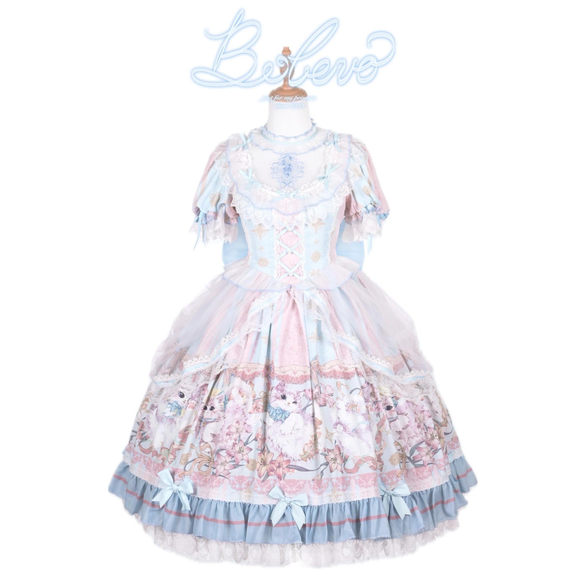 Bolero - Liliana Cat - Sweet Lolita Gorgeous OP Dress with Soft Lace & Organza