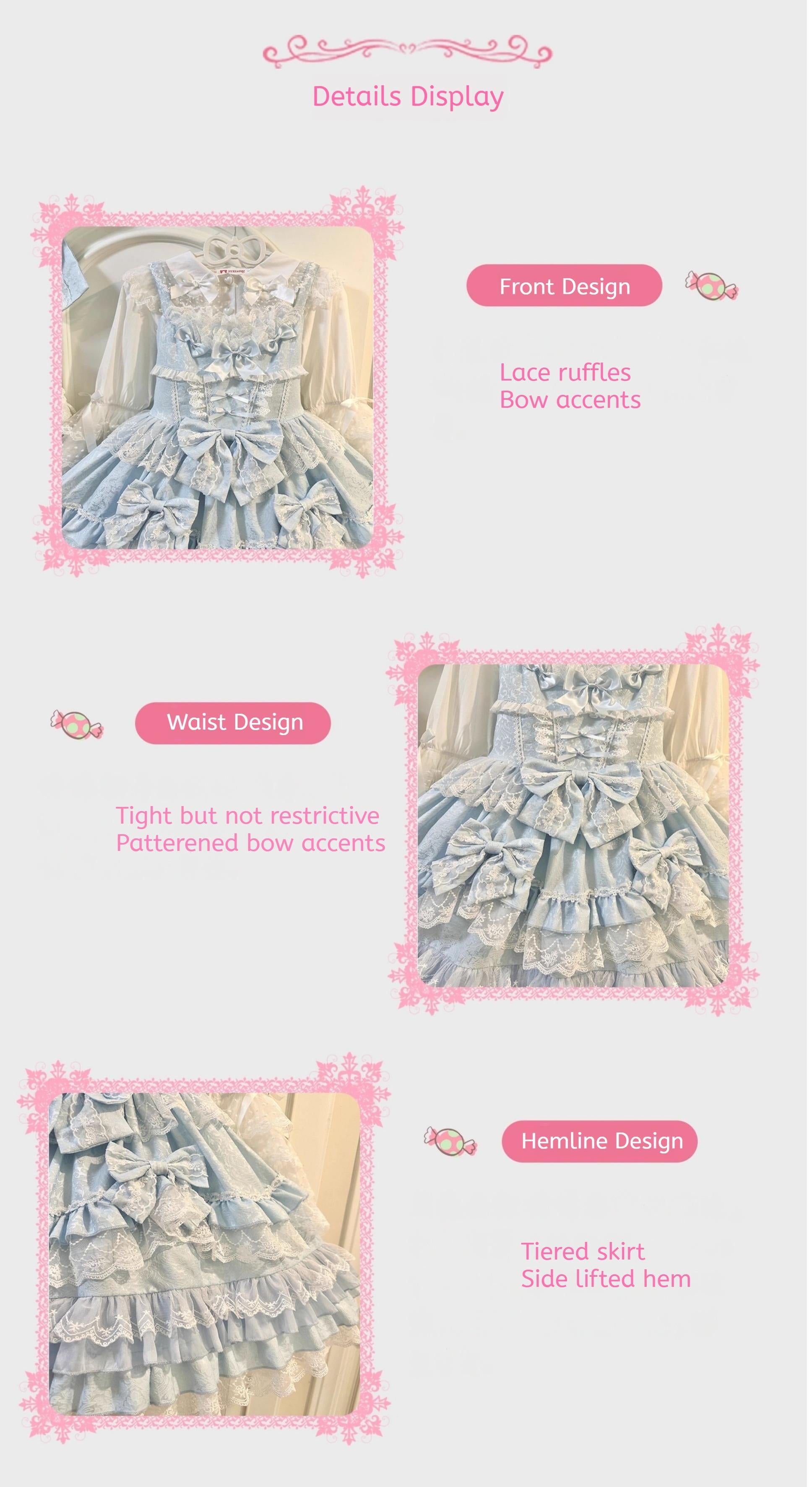 Sugar Girl - Flower Ode - Doll-like Sweet Lolita Jumper Dress