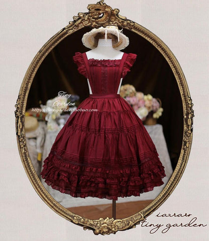 Tiny Garden - Swallowtail Butterfly - Elegant Lolita Salopette Multicolors