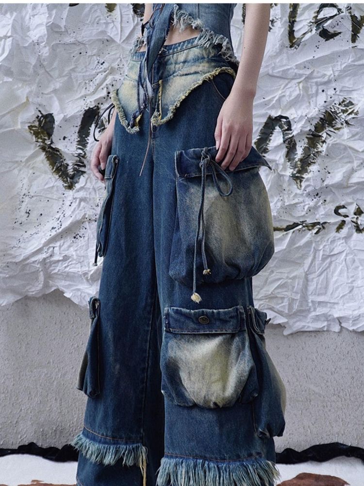 Original design wide-leg jeans 【s0000003017】