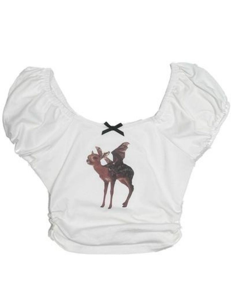 Short-sleeved short tops【s0000003003】