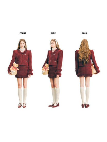 Chelsea Wool Little Fragrance Suit Dress【s0000004606】