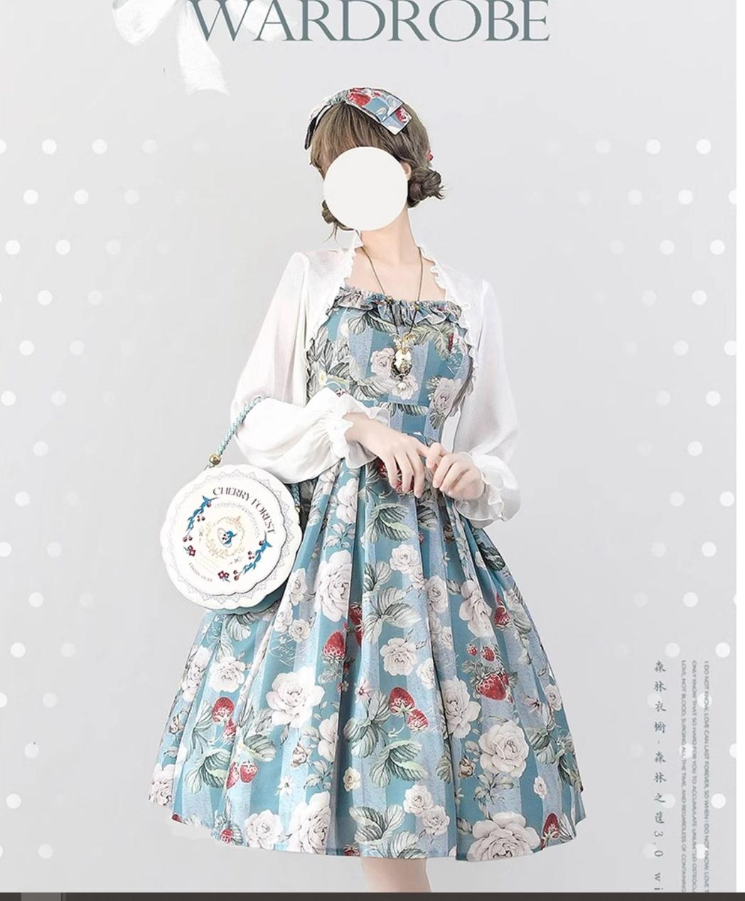 Forest Wardrobe - Forest Basket 3.0 - Vintage Lolita JSK Dress for Summer