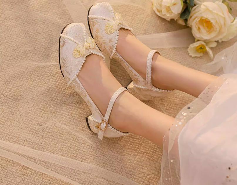 Yana - Huaiyu Yana - Chinese Style Han Lolita Shoes Lolita Chunky Heel Shoes