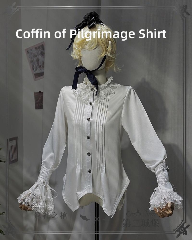 CastleToo - Erosion Heart F-Type - Ouji Lolita Suit Black Velvet Shorts and Skirt