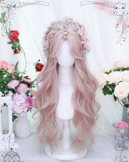 Dalao Home - Di - Daily Lolita Wig Long Curly Hair Figure-eight Bangs