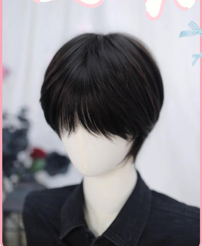 Dalao Home - Ouji Lolita Short Wig with Natural Color and Layered Cuts
