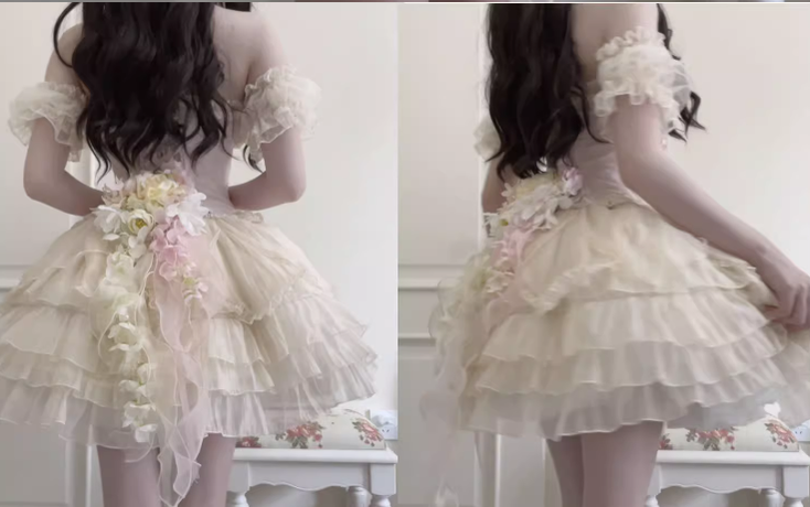 Original Design - Heart Flutter Love - Sweet Lolita Accessoriy Set and Inner Wear Multicolors