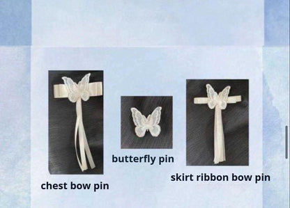 MEEKWIND - Miss Flora - Light Bridal Lolita Dress Gauze OP and JSK