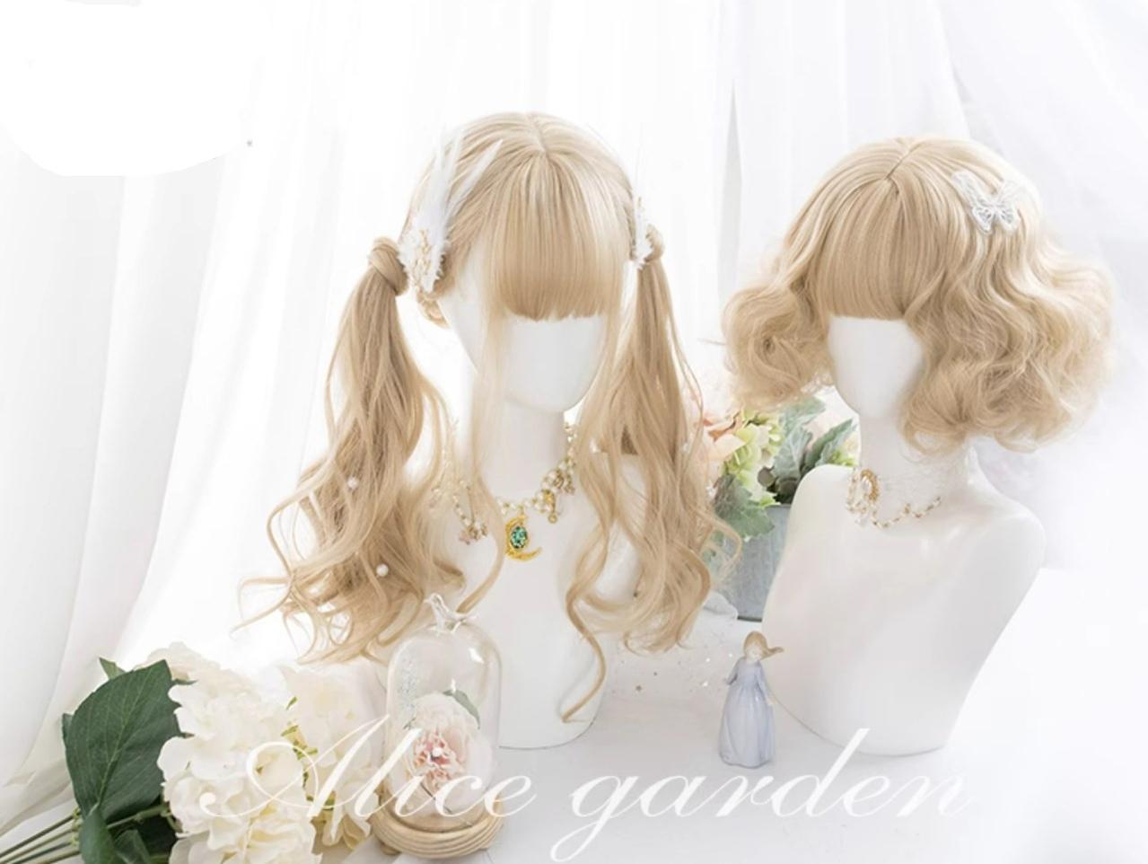 Alicegarden - Kawaii Casual Lolita Blonde Curly Wig