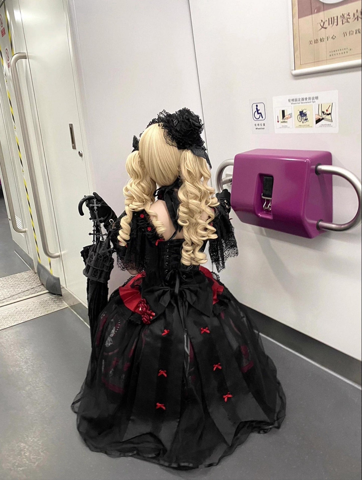 Caged Bird Hotel - Eclipsed Moon Gallery - Plus Size Halloween Gothic Lolita Skirt & Bodice Set