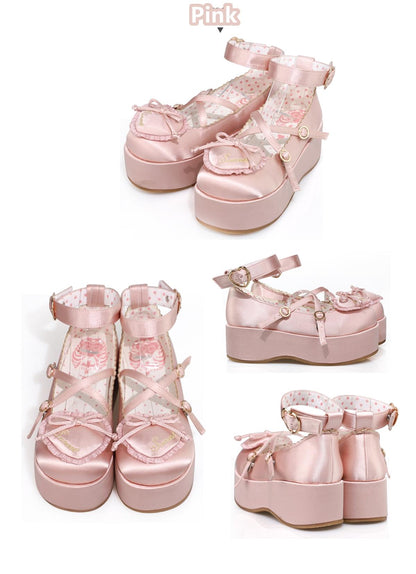 MODO - Deep Sleep Dream - Kawaii Lolita Shoes Muffin Platform Round Toe