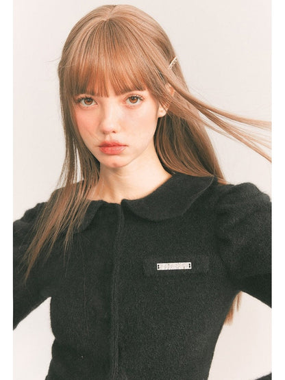 Fluffy Doll Collar Fur Cardigan Jacket【s0000003860】