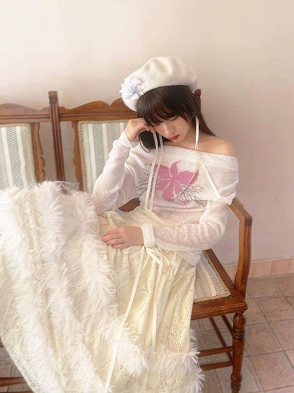 Lace Delicate Missy Long Half Skirt【s0000004906】