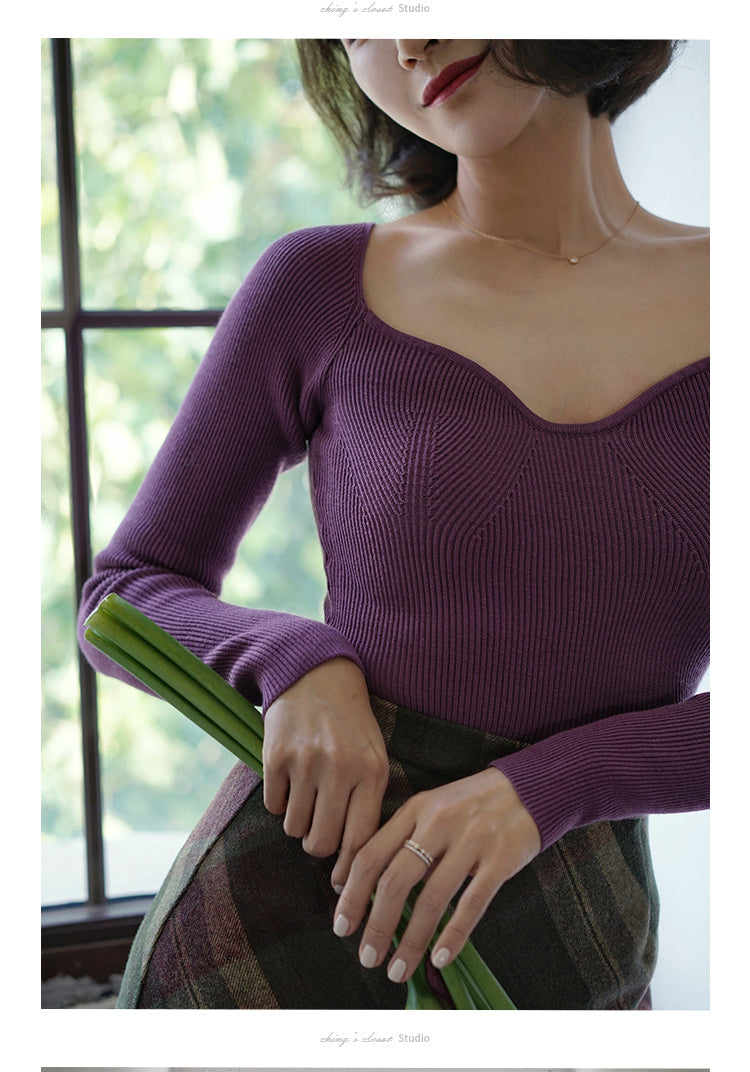 elegant lady slim knit