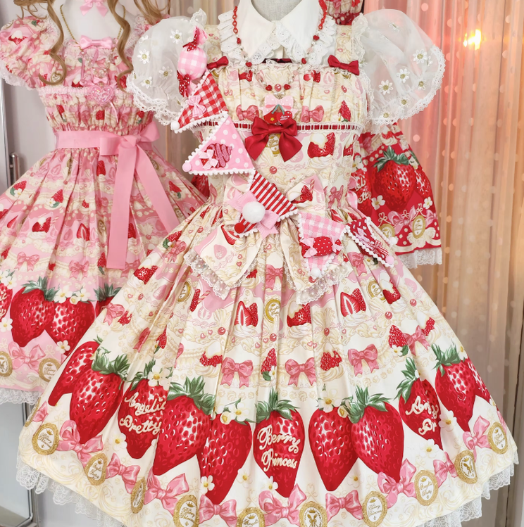 Cheese Cat - Sweet Lolita Plaid Candy Bow Flags Brooch