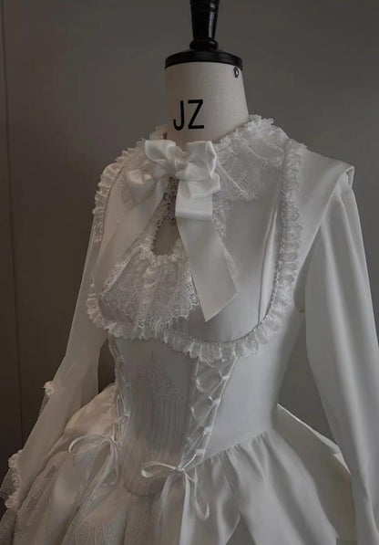 Susin Lolita - Night Traveler - Gothic Lolita Skirt Outfit Long Coat Shirt and Bustier Set