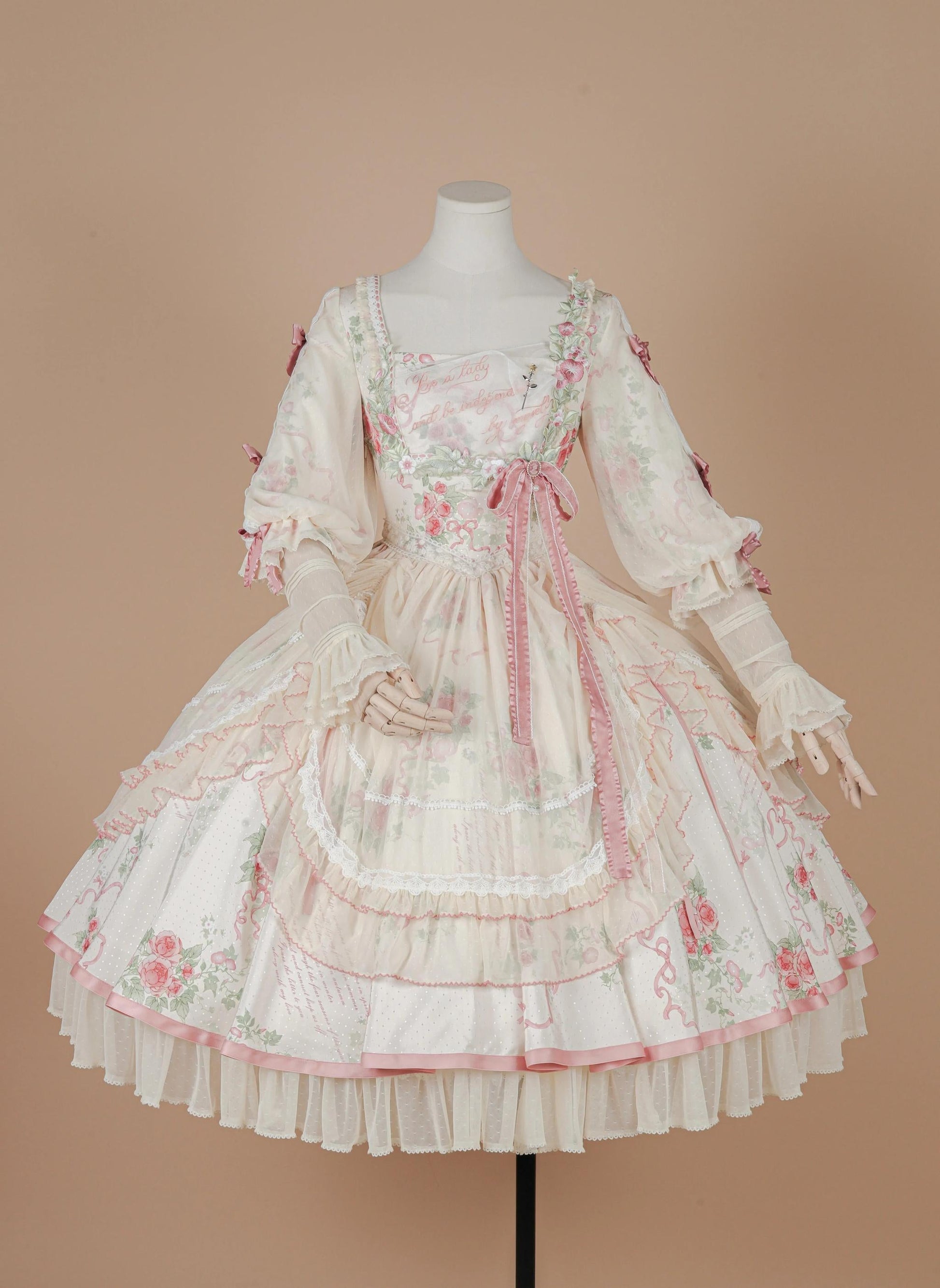 Miaoplus - Romantic Seizure - Sweet Lolita OP Mutton Sleeve Lolita Dress