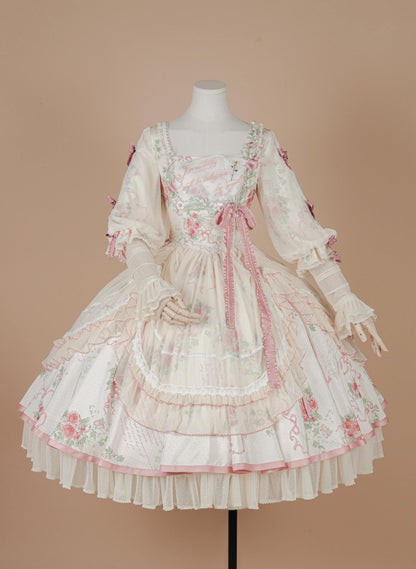 Miaoplus - Romantic Seizure - Sweet Lolita OP Mutton Sleeve Lolita Dress