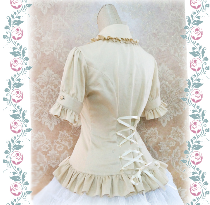 Strawberry Witch - Multicolors Short Sleeve Cotton Lolita Blouse