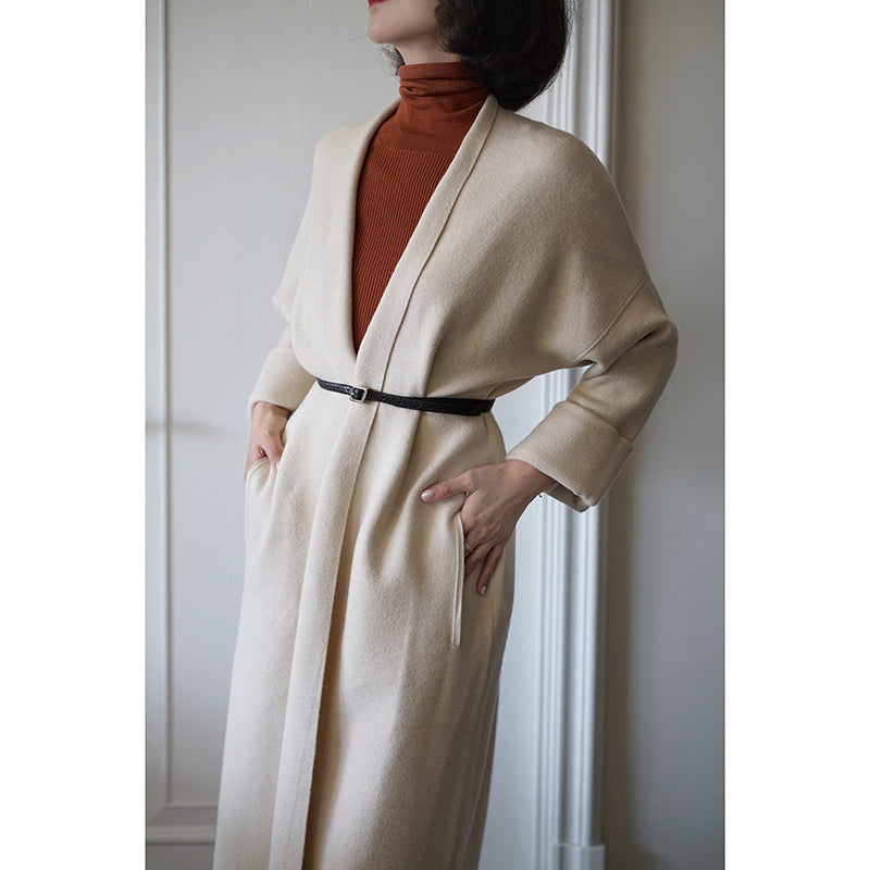 Western lady's classical long coat