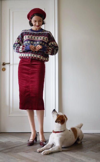 Nordic Retro Fair Isle Knit