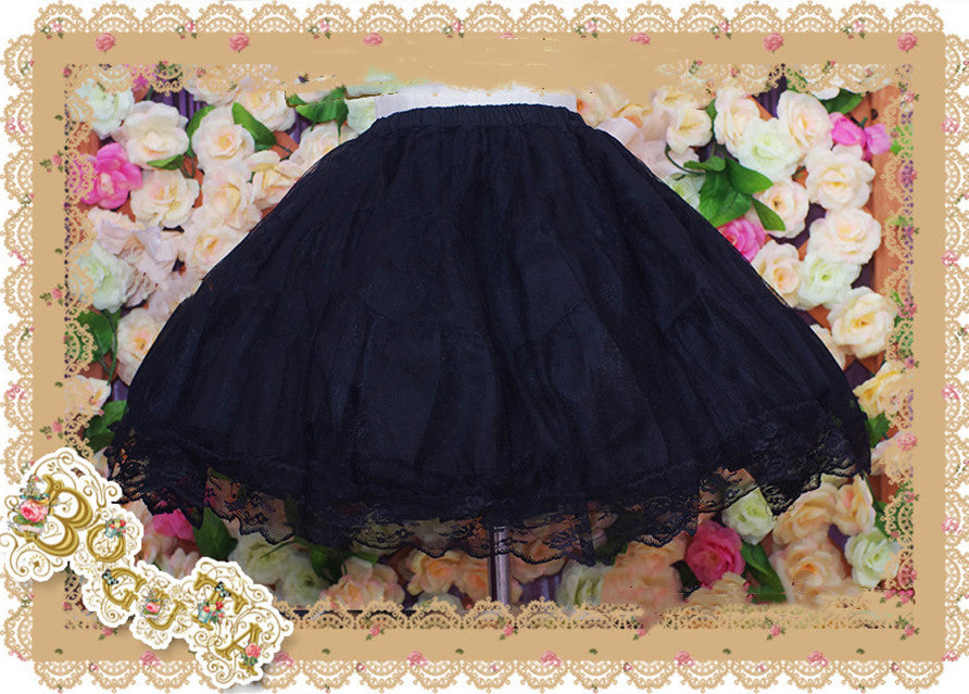 Boguta - 40cm 55cm A-line Soft Yarn 4 layers Lolita Petticoat