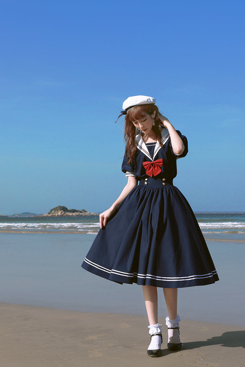 Beleganty - Sea and Wind - Retro Sailor Lolita OP Dress Version 1.0